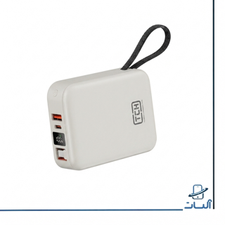 پاوربانک 20000 میلی‌آمپرساعت TCH مدل Compact 2045 با شارژ سریع 45 وات و کابل Type-C