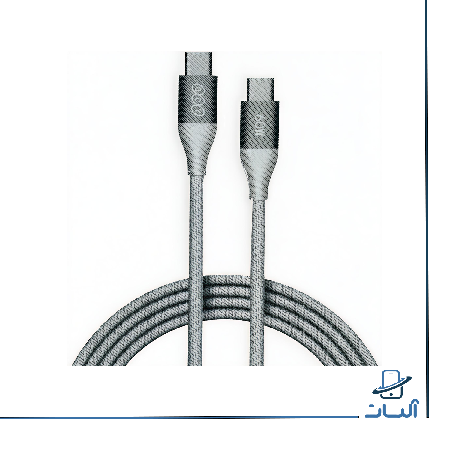 کابل شارژ کنفی USB-C به USB-C کیو سی وای QCY DC22